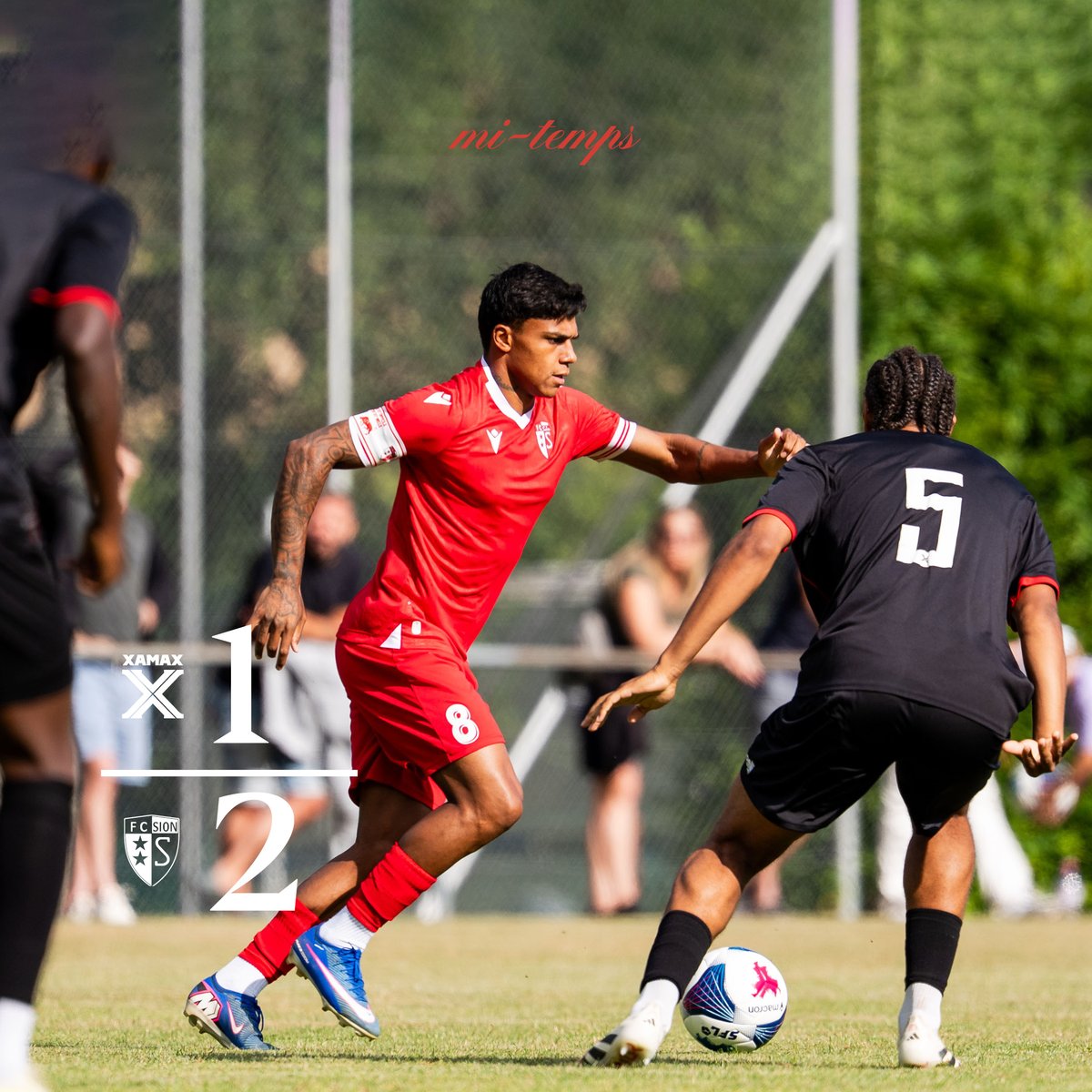 FCSion's tweet photo. ⏸ 𝙈𝙞-𝙩𝙚𝙢𝙥𝙨

Les 𝗩𝗮𝗹𝗮𝗶𝘀𝗮𝗻𝘀 sont devant à la pause. 👊

🗣 𝗔𝗹𝗹𝗲𝘇 𝗦𝗶𝗼𝗻 🔴⚪️

#Ensemble .  #Toujours.  . https://t.co/6x60TVT8BL