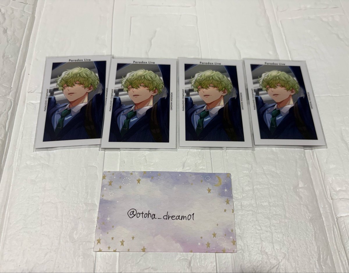 otoha_dream01's tweet photo. @sei_kun_i7_2 🌿初めまして、こんばんは。夜分遅くに失礼いたします。検索よりお声掛け失礼します。

当方Gプリ北斎4点所持しております。夏準4点との4:4交換は可能でしょうか？ご検討いただけますと幸いです。どうぞよろしくお願いします。夏準 https://t.co/BkR4I0QB2n