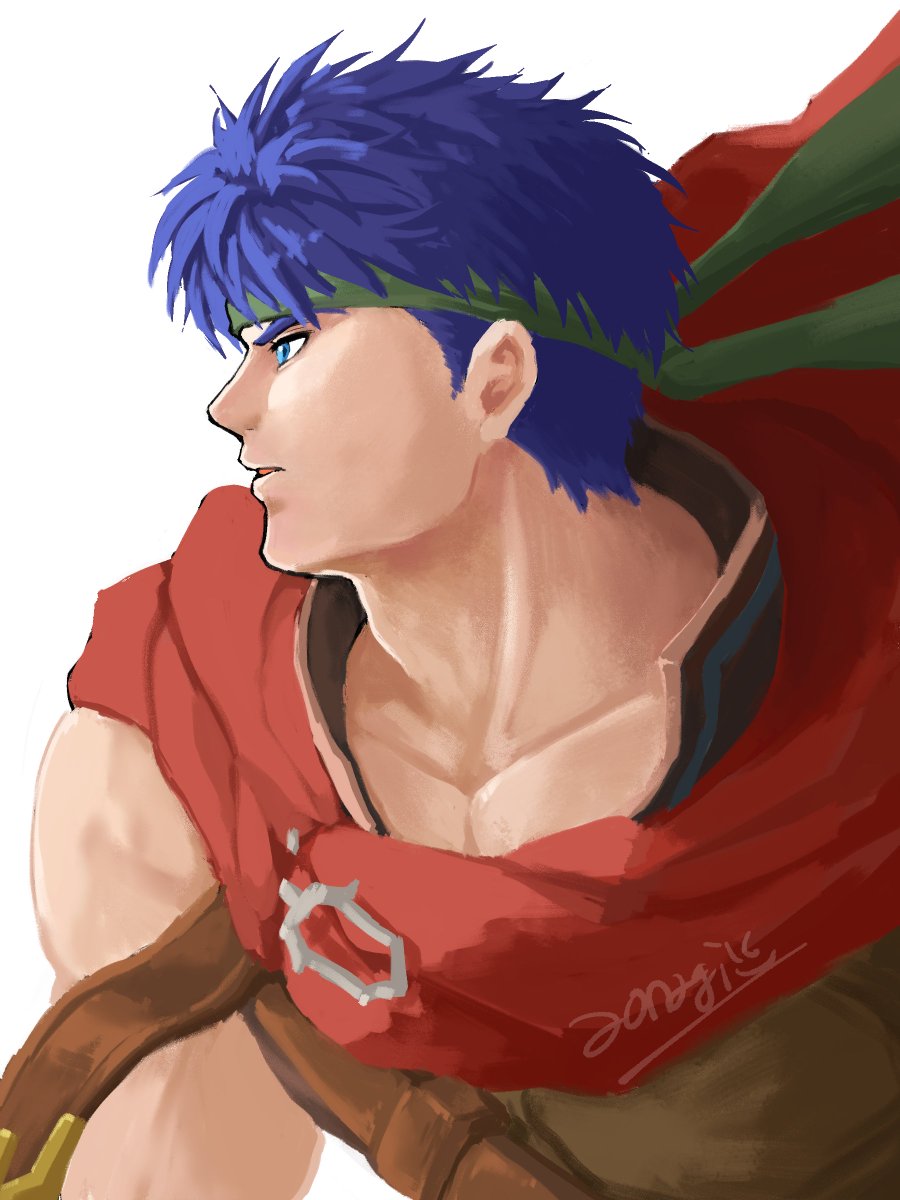 aonagi07's tweet photo. ただただ横顔と首が描きたかった！ https://t.co/iBUMriBYOr