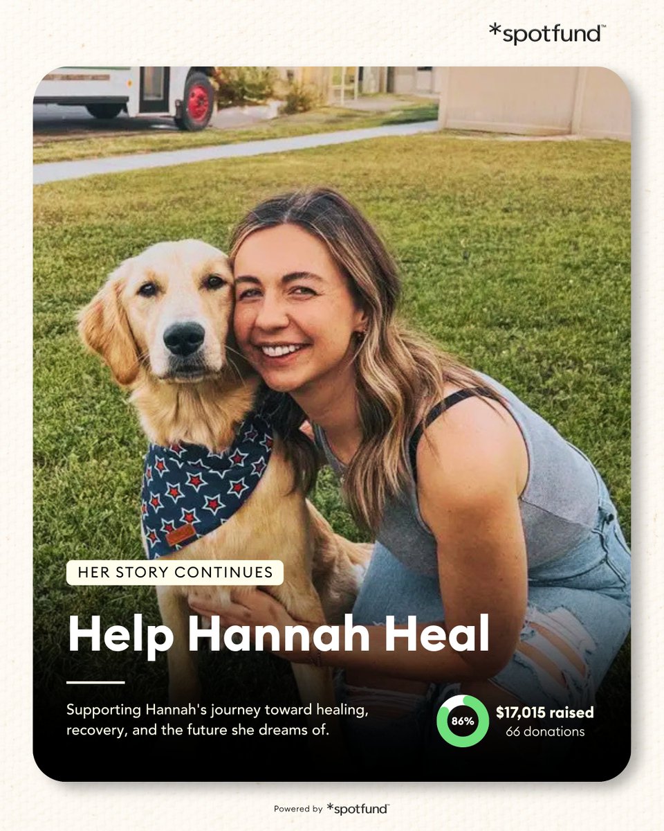 spotfund's tweet photo. 🩷 https://t.co/hCwzUYCLpG

Support Hannah as she courageously faces a brain tumor diagnosis, helping ease the burden of treatment so she can focus on healing and the future she loves. 🙏

Start your own fundraiser at https://t.co/QFgM9gIq8D today!

#spotfund #spotfundcampaign #fundraising #crowdfunding #makingadifference