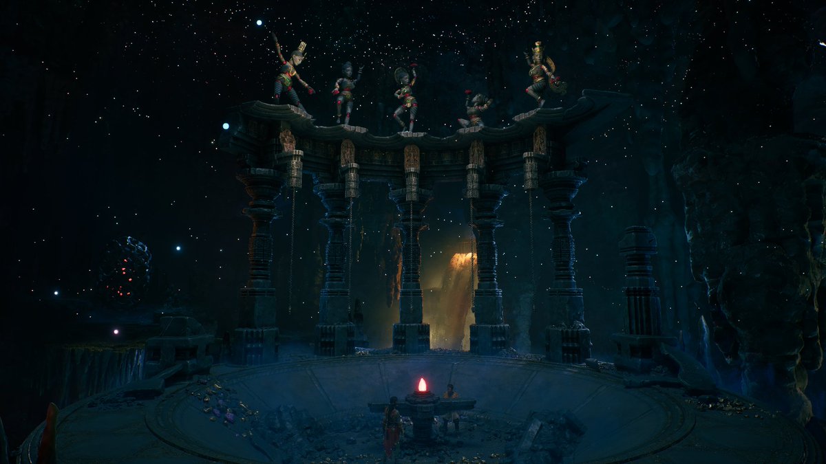 rajithegame's tweet photo. @vibeyourgames We vibe with this 🤙

We're @games_heads and we're developing Raji: Kaliyuga 🔱

Six years after the war, warrior Raji and dreamwalker Darsh face Mahabalasura, who unleashes Kaliyuga, an age where every choice can unmake the universe.

➡️ Steam: https://t.co/GP0nHV05OM https://t.co/HK2Cr9FhjU