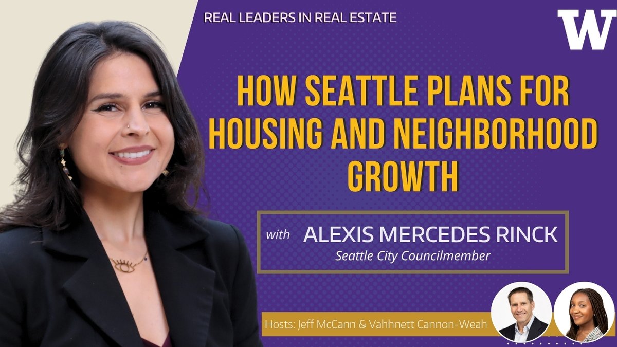 JefferyMcCann's tweet photo. Seattle is changing. What does that mean for housing and neighborhoods?

Councilmember Alexis Mercedes Rinck discusses the Comprehensive Plan, ADUs, middle housing, zoning, TOD, and civic leadership.

Watch: https://t.co/BqqrWoQRAG

#Seattle #Housing https://t.co/uZdki36MDW