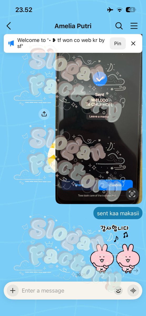 sloganfactoryid's tweet photo. proof jasa tf won https://t.co/9E6xNU1t1P