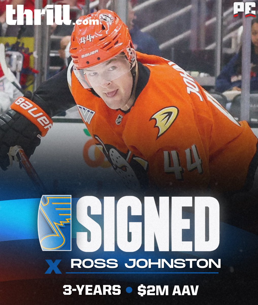 puckempire's tweet photo. BREAKING: Ross Johnston to St. Louis https://t.co/mhSQlmpyQE