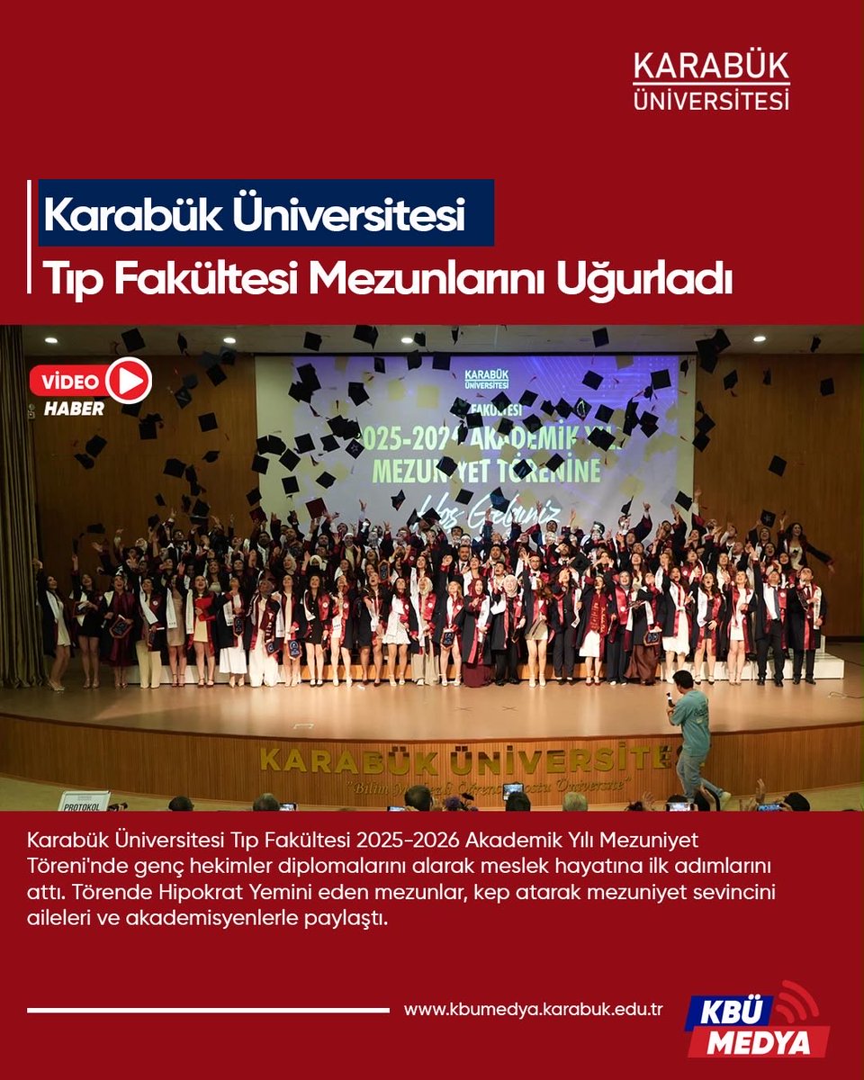 krbkuni's tweet photo. Karabük Üniversitesi Tıp Fakültesi Mezunlarını Uğurladı

https://t.co/xPlyoUD72R https://t.co/JtWazuuzr5