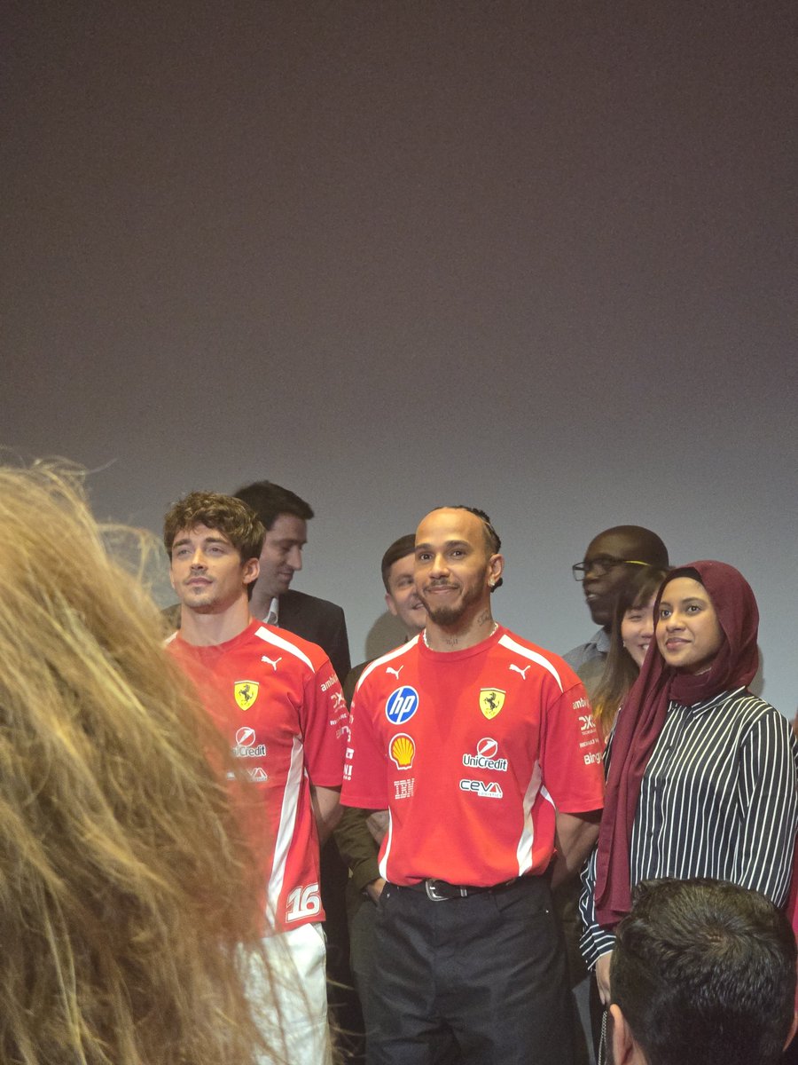 S0U1PUNK's tweet photo. met lewis hamilton and charles leclerc today #holywow https://t.co/3jm51WOLRO