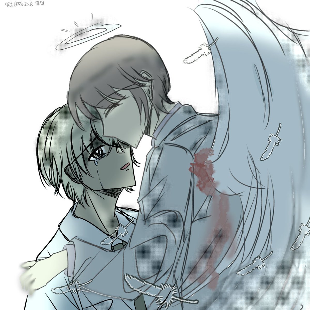 hero_yun07's tweet photo. rkgk 零景
※유혈표현주의

회지 너무 최고였고,,,,
제로도 히로도 둘 다 행복했으면 좋겠어요
제 마음이 다 닿을진 모르겠지만 
참가하신 분들 너무 고생 많으셨고....
주최해주신 주최자분도 너무 감사하고 고생 많으셨어요,,,낙서이긴 한데...회지 읽고 아름다워서 그려봤습니다....🥹뢰히 화이팅😭 https://t.co/EfoIEpDVnK
