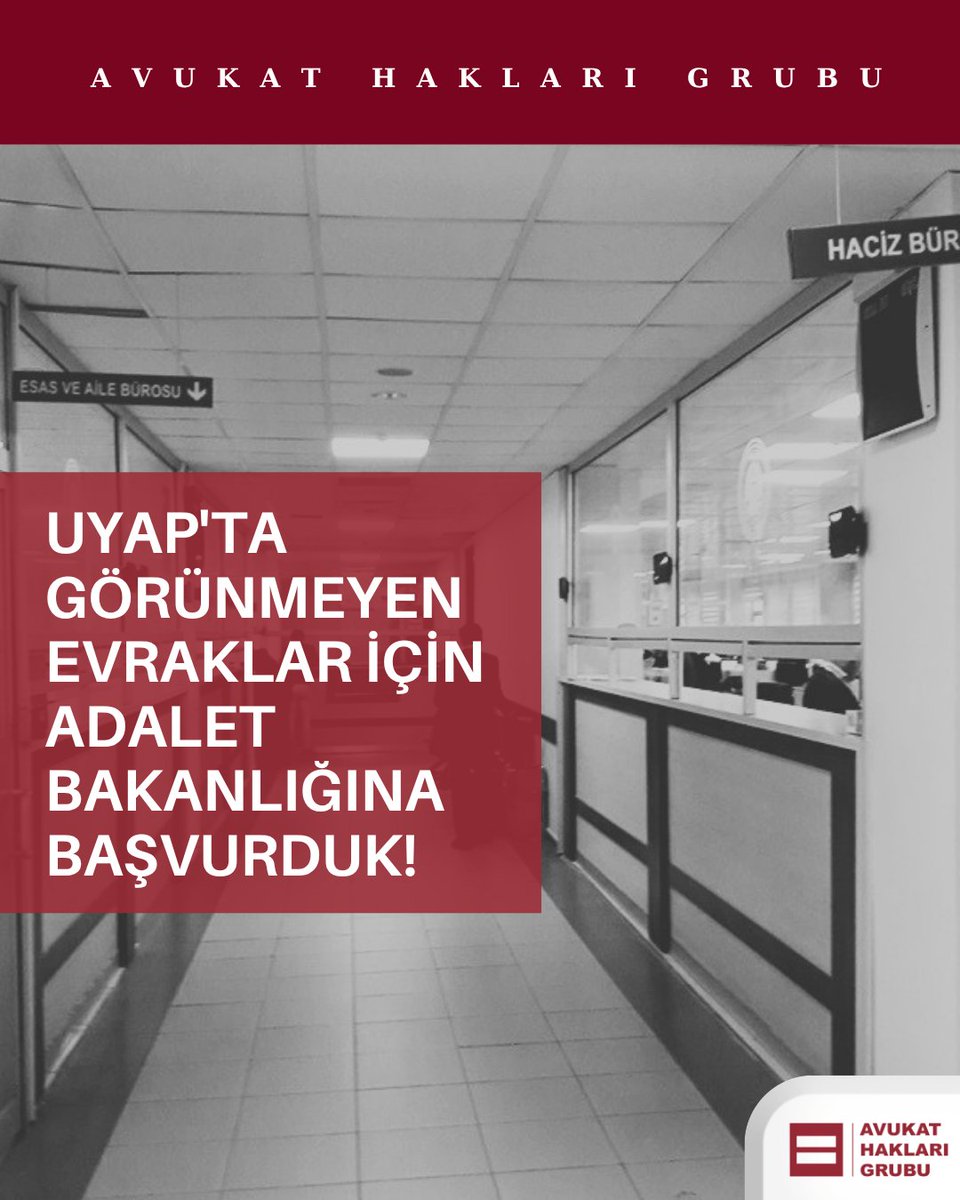 AvukatHG's tweet photo. 🔵UYAP'TA GÖRÜNMEYEN EVRAKLARI ADALET BAKANLIĞINA SORDUK!

📌UYAP'ta şeffaflığın sağlanması ve meslektaşlarımızın adliyelerdeki gereksiz iş yükü ve zaman kaybını önlemek amacıyla Adalet Bakanlığına başvurduk! ⚖️

Ceza infaz kurumlarından icra dosyalarına gönderilen cevabi yazılara ve eklerine yalnızca icra müdürlerinin erişebildiği, mahkemelerin yaptıkları bazı yazışma ve ara kararlarının da avukatlarca görülemediğine daha önce dikkat çekmiştik.
Bu teknik ve idari aksaklığın yarattığı güncel sorunlar şunlardır:
🔹️Avukatlar, bu dosya içeriklerini görebilmek için icra müdürlüklerine ve mahleme kalemlerine fiziken başvurmak zorunda kalmaktadır.  
🔹️İcra müdürleri veya memurlar tarafından evrakın çıktısı alınarak yeniden taranmakta ve bu şekilde dosyaya kaydedilmektedir.  
🔹️Uygulanan bu yöntem hem dijitalleşmenin amacına aykırı düşmekte hem de gereksiz iş yükü, zaman kaybı ve masraf doğurmaktadır.  
🔹️Fiziki başvuru zorunluluğu adliyelerde kişi yoğunluğunu artırmakta ve kamu kaynakları verimli kullanılamamaktadır.

Arkadaşımız Av. Kaan KAPLAN'ın imzasıyla, AHG olarak sorunun çözümü için Adalet Bakanlığına yönelttiğimiz taleplerimiz:
🔸️Ceza infaz kurumlarından icra dairelerine gönderilen cevabi yazı, müzekkere cevabı, vasi/temsilci bilgisi, hükümlülük/tutukluluk bilgisi ve tebligat evrakı gibi tüm belgelerin UYAP sisteminde doğrudan icra dosyasına kaydedilmesi,
🔸️Tüm evrakların anında Avukat Portal ve Vatandaş Portal'da görüntülenebilir hale getirilmesi,
🔸️Bu konuda gerekli UYAP teknik düzenlemelerinin ivedilikle yapılması,
🔸️Teknik düzenleme tamamlanıncaya kadar, icra müdürlüklerine söz konusu evrakların dosyaya taranıp kaydedilmesi yönünde uygulama birliği sağlayacak bir talimat veya yazı gönderilmesi, mahkemelerin bilgilendirilmesi.

Dijitalleşme avukatın işini zorlaştırmak için değil, kolaylaştırmak için kullanılmalıdır.
Haklı talebimizin ve sürecin takipçisi olacağız!

#AvukatHaklarıGrubu #AHG #AvukatHakları #UYAP #AdaletBakanlığı
