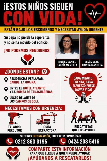 LetRusso04's tweet photo. @TAMARA_SUJU @TAMARA_SUJU Hay dos chicos que a duras penas se mantienen con vida y no han recibido ayuda, hay personas allá patrullando y asegurándose que estén vivos pero los intentos de enviar ayuda ha quedado en palabras hasta hoy! https://t.co/88UKXkQit1