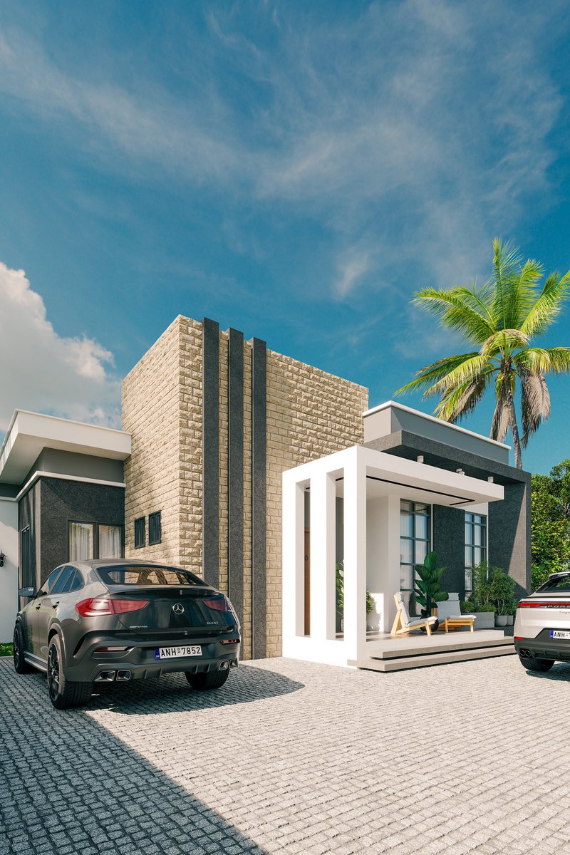 Samuel21rt's tweet photo. Four Bedroom Bungalow 

Ext viz || Archviz from 2025 

Comment, like and share ❤️😊.

Also Dm for collaborations https://t.co/deIq9mDWO2