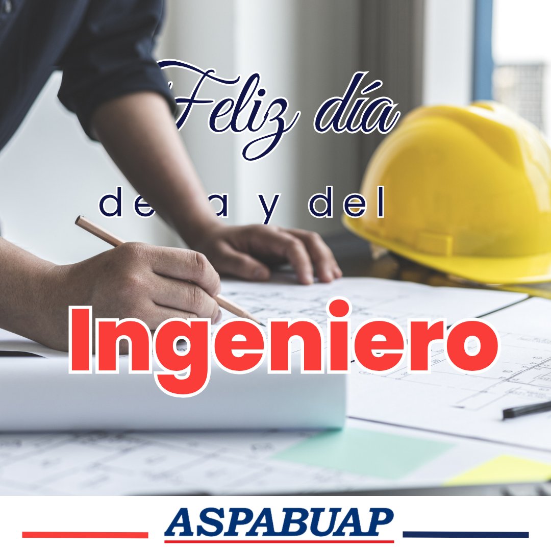 aspabuap's tweet photo. Desde la ASPABUAP les expresamos nuestro más sincero reconocimiento a quienes forman parte de la Facultad de Ingeniería de la BUAP.

¡Muchas felicidades!

#SomosUnaGranFamilia https://t.co/vtpaadNDl8