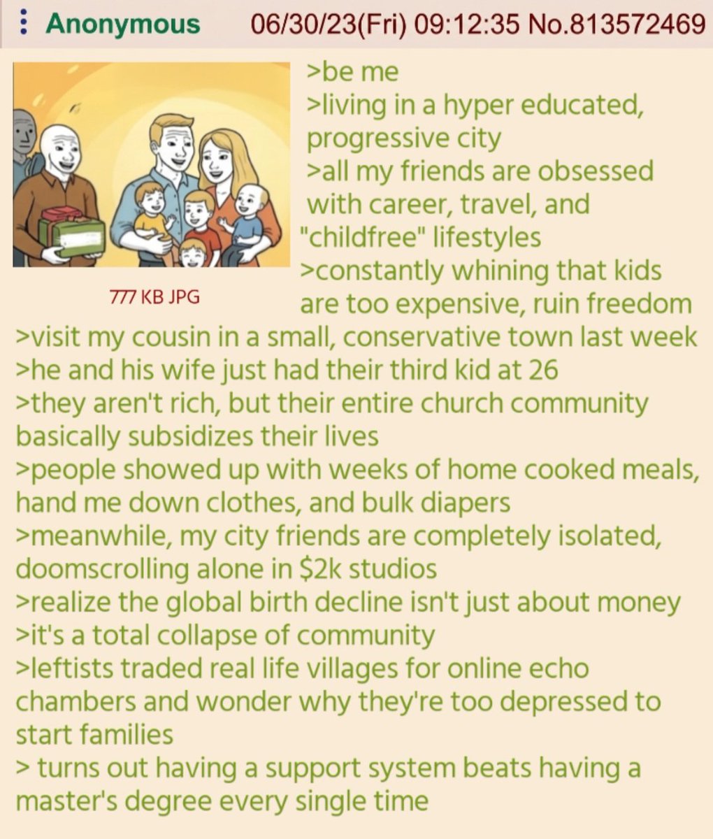 RealPostFolder's tweet photo. >the left is driving the birth decline https://t.co/e6FurJFav7