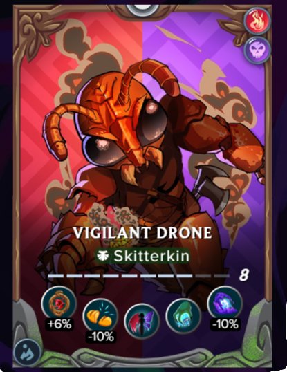 Merlinsmatrix's tweet photo. Visions of Verico VIGILANT DRONE working on land.
#Splinterlands #LandBarons https://t.co/N6N8avTFWk