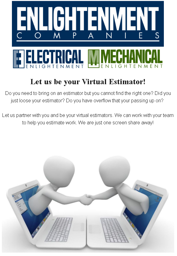 WeEstimate4U's tweet photo. Let us be your Virtual Estimator! - https://t.co/Ce1ygW1gAt https://t.co/d3HfIf1Cjz