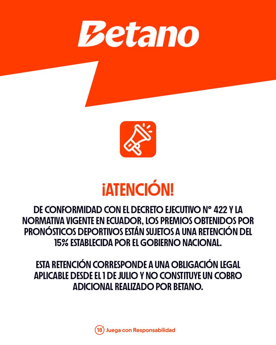 Betano Ecuador tweet media