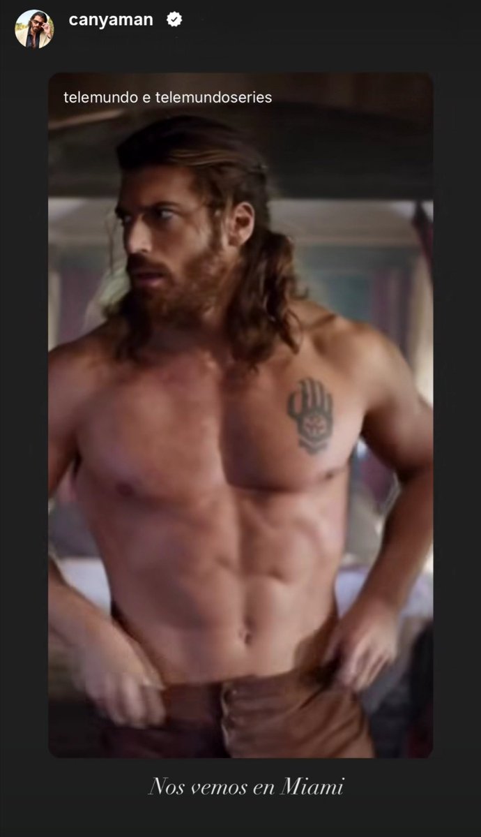 canyaman_spain's tweet photo. #CanYaman Instagram Stories 

Nos vemos en Miami 

Telemundo #ElTurco https://t.co/eWjAK8ICan
