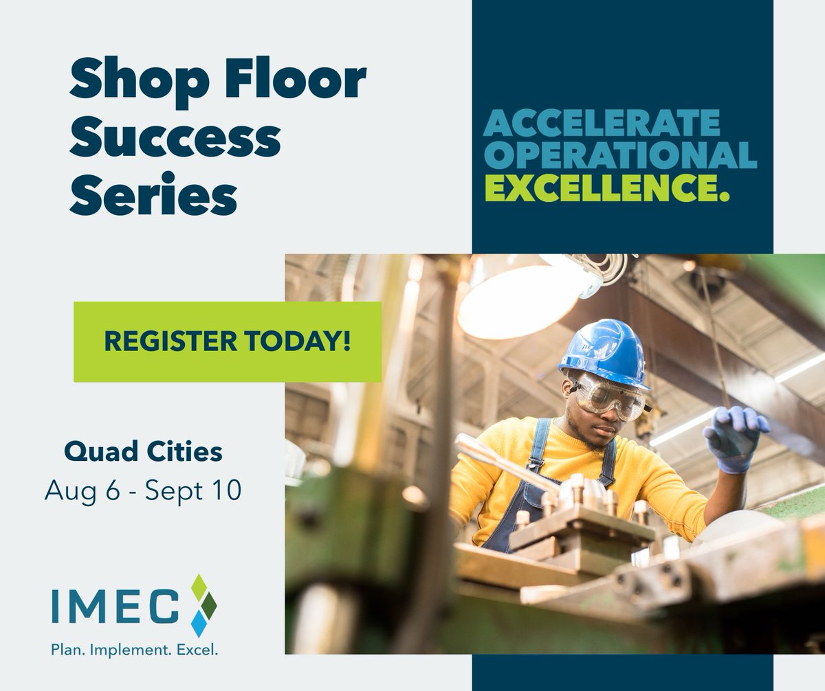 IMECillinois's tweet photo. Join us in the Quad Cities and connect with other manufacturers focused on improving performance where it matters most.

Learn more and register: https://t.co/v5WBS1A4b4

#OperationalExcellence #ContinuousImprovement #LeanManufacturing #ShopFloorSuccess #IllinoisManufacturing https://t.co/QbTF6Lh4hn