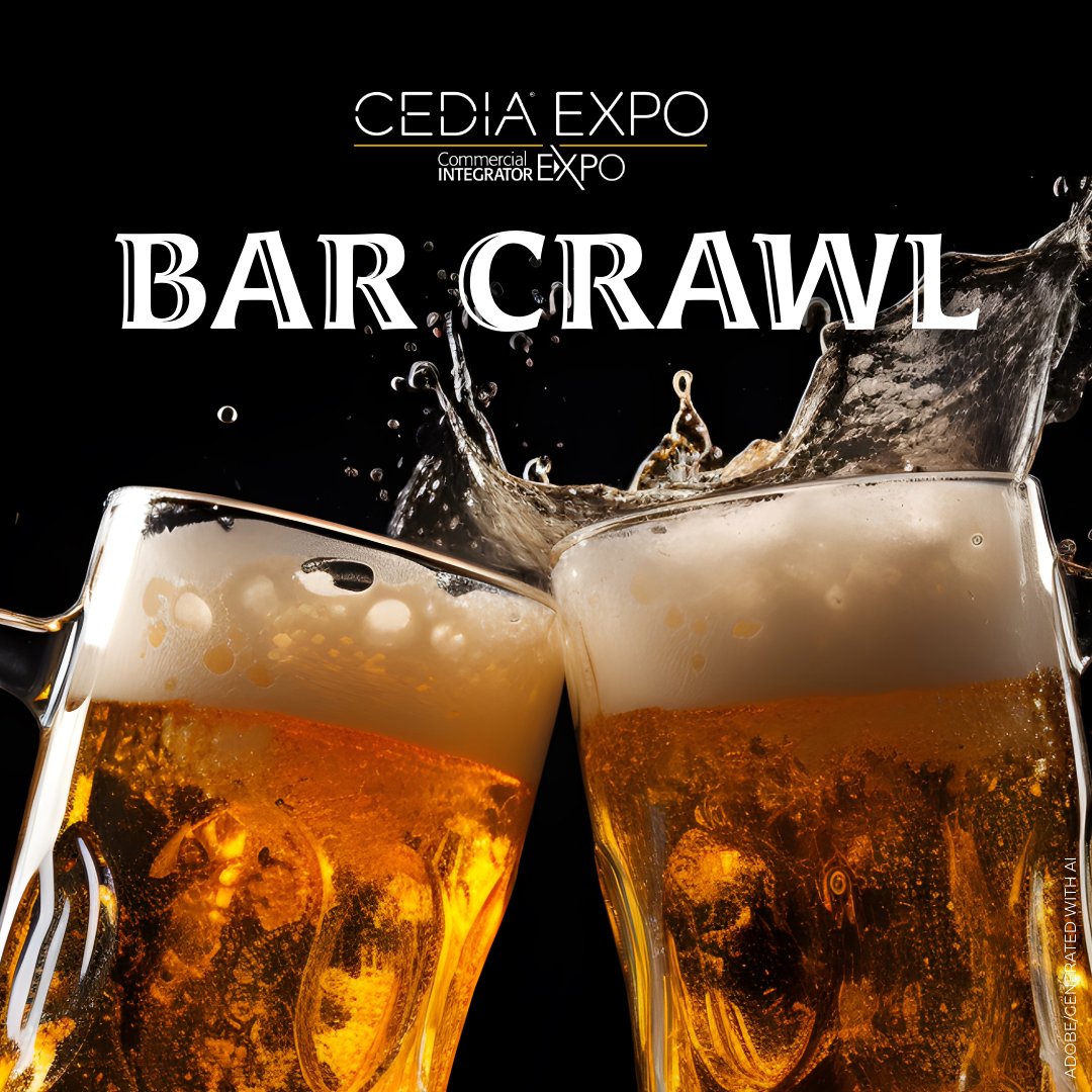 CEDIAExpo's tweet photo. After-hours mode: ON. 🍻

Sip, stroll &amp; network with old friends and new connections through downtown Denver during the all-new Bar Crawl at #CEDIAExpoCIX 2026.

Secure your pass to take part and save with our Early Bird rates: https://t.co/OpXfOOLgMx https://t.co/ZvROEECjQB