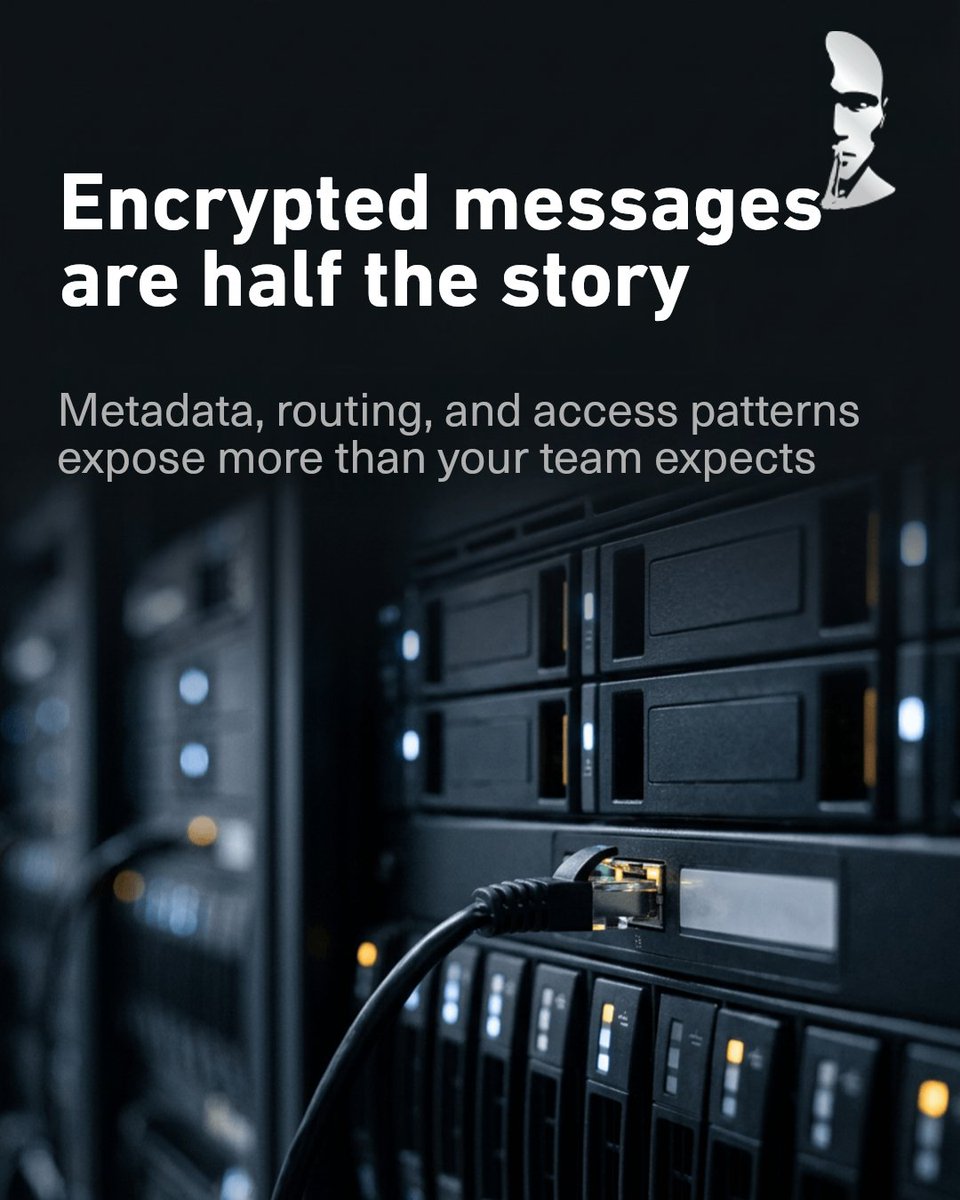 Squealock's tweet photo. Encryption keeps your messages safe, but what about the digital footprints left behind? Metadata, routing, and access patterns can reveal more than you think. Squealock's stealth mode protects every trace, not just the message itself.

Secure your communications today https://t.co/iQyLK1P3Sc