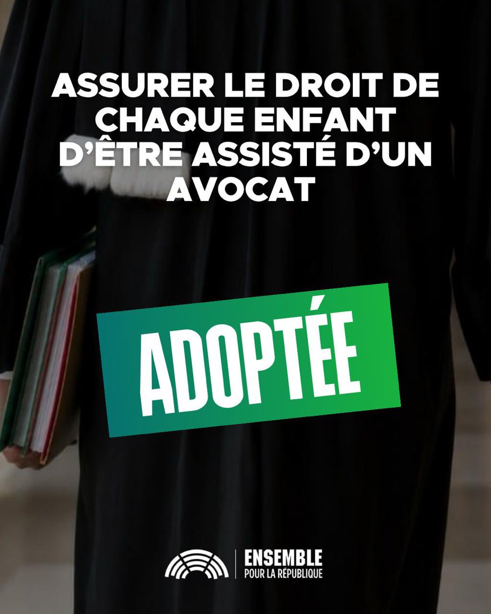 VSpillebout's tweet photo. ✅ Après 18 ans d’attente des associations de protection de l’enfance, un grand moment d’émotion ce jour à l’Assemblée nationale : j’ai voté pour la proposition de loi de ma collègue @aydahadi qui assure le droit de chaque enfant d’être assisté d’un avocat, lors des audiences des juges des enfants. C’est une avancée significative, un droit extrêmement important pour la protection de tous les enfants de notre pays.

#ProtectionDeLEnfance #DroitsDeLEnfant