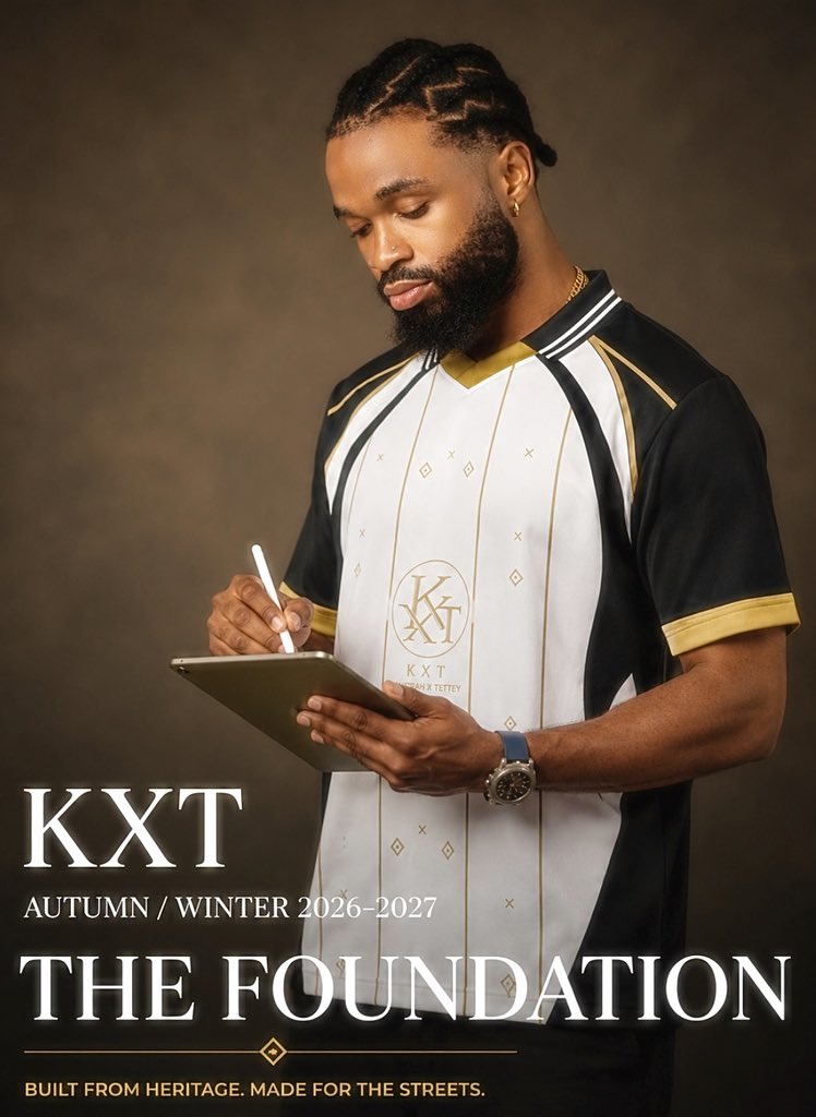 RichardKomprah's tweet photo. Happy new month Guys!
A dream I’ve spent time building in silence is finally stepping into reality this August.
Welcome to “THE FOUNDATION.”
KXT AUTUMN / WINTER 2026–2027
Built From Heritage. Made For The Streets.
The journey officially begins soon.
#KXT
#Komprah https://t.co/vB2uMc0pXS