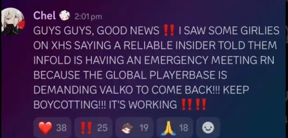 tycheeez's tweet photo. İ found This on tiktok i hope its Real 
KEEP YOU VOICE HIGH
#BRINGBACKVALKO
#bringvalkotoglobal
#bringbackvalko https://t.co/4cQUmfczSk