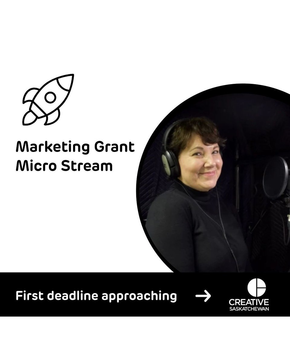 creativesask's tweet photo. 🔔 The first deadline is approaching for the Micro Stream of our Marketing Grant! 

🚀 This grant provides support for marketing and publicity to improve visibility and generate sales. We offer two streams of funding depending on the scale of the project – Major and Micro. https://t.co/eNvMEMagaa 

The Micro Stream is for smaller, more sharply focused marketing projects. 
 
Deadlines:  

🚨 Deadline 1: July 15, 2026 

Deadline 2: October 7, 2026 

Deadline 3: January 6, 2027 

For detailed guidelines, application instructions, and deadlines, visit our website: https://t.co/iaoxGKlsEg 

📸: Photo by Brooklyn Brittner, Project: We Treaty People by Burnt Thicket Theatre, recipient of the Marketing grant. 

#CreativeSaskatchewan #MarketingGrant #ApplyNow #CreativeSK #SKTalent