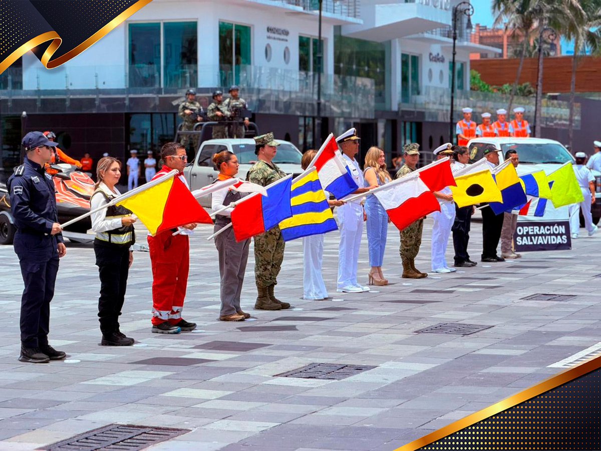 SEMAR_mx's tweet photo. ☀️🌊 Así fue el Banderazo  de la #OperaciónSalvavidas Verano 2026 en Nuestros Mandos Navales. 🔗: https://t.co/DrjF5JAreo https://t.co/UifMmz6360