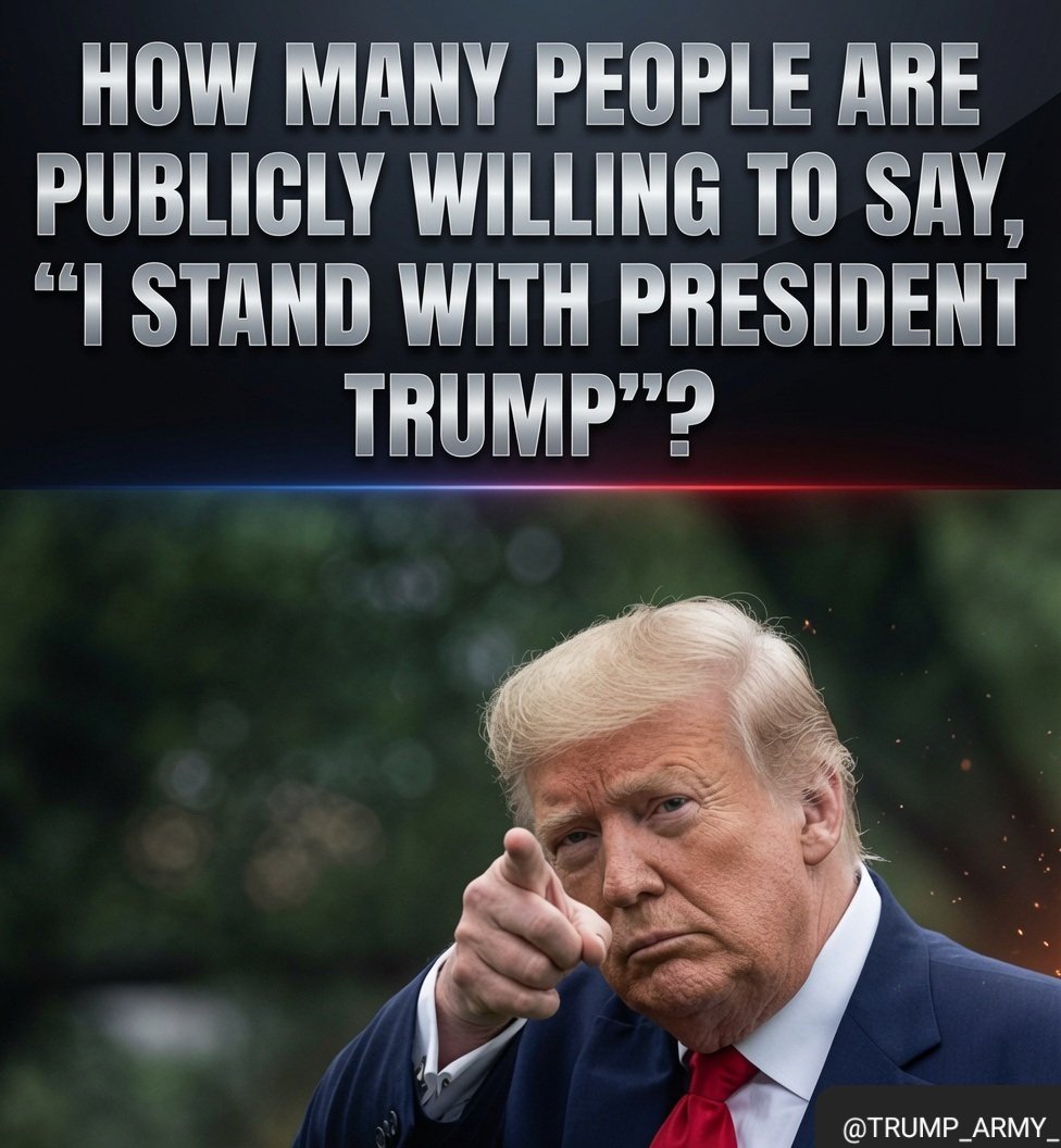 TRUMP_ARMY_'s tweet photo. I STAND WITH PRESIDENT TRUMP! DO YOU..? https://t.co/EWxdGiJzos