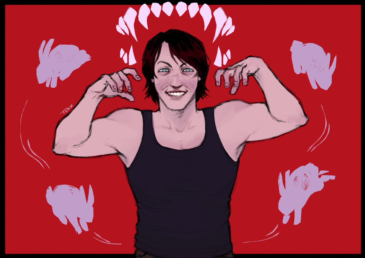 CrazyCo92483657's tweet photo. I struggled with this art for a long time, but I think I like the result :P
Habit loves his rabbits 🐇
(additional art in the comments)
#everymanHYBRID #emh https://t.co/5eDhQpXcDE