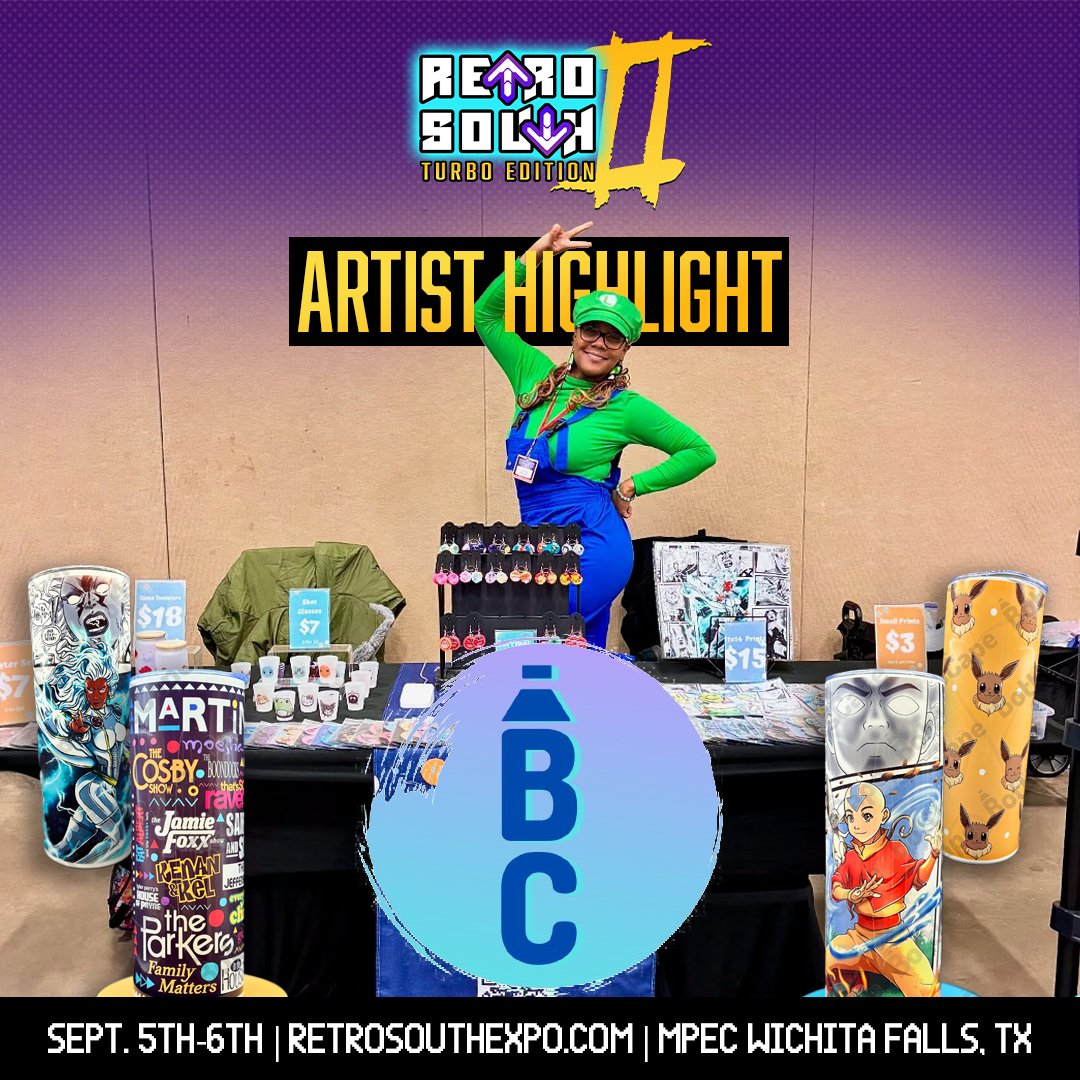 RetroSouthExpo's tweet photo. ARTIST SPOTLIGHT

We're pumped to welcome back BottlesCape!

BottlesCape is dedicated to repurposing the use of bottles through artwork, w/designs from anime, comics, and pop culture!

Browse amazing work: https://t.co/F6TwhnMA1A

#RetroSouthExpo #ArtistSpotlight #ArtistAlley https://t.co/RxSI1dWEfb
