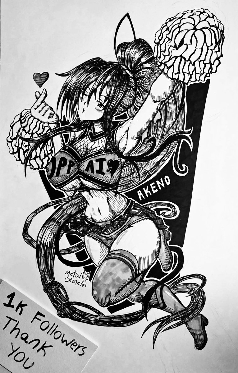 MetalStoneArt's tweet photo. Cheerleader Akeno High School DXD
Recently hit 1k followers THANK YOU!!! https://t.co/1YuKohzpy4