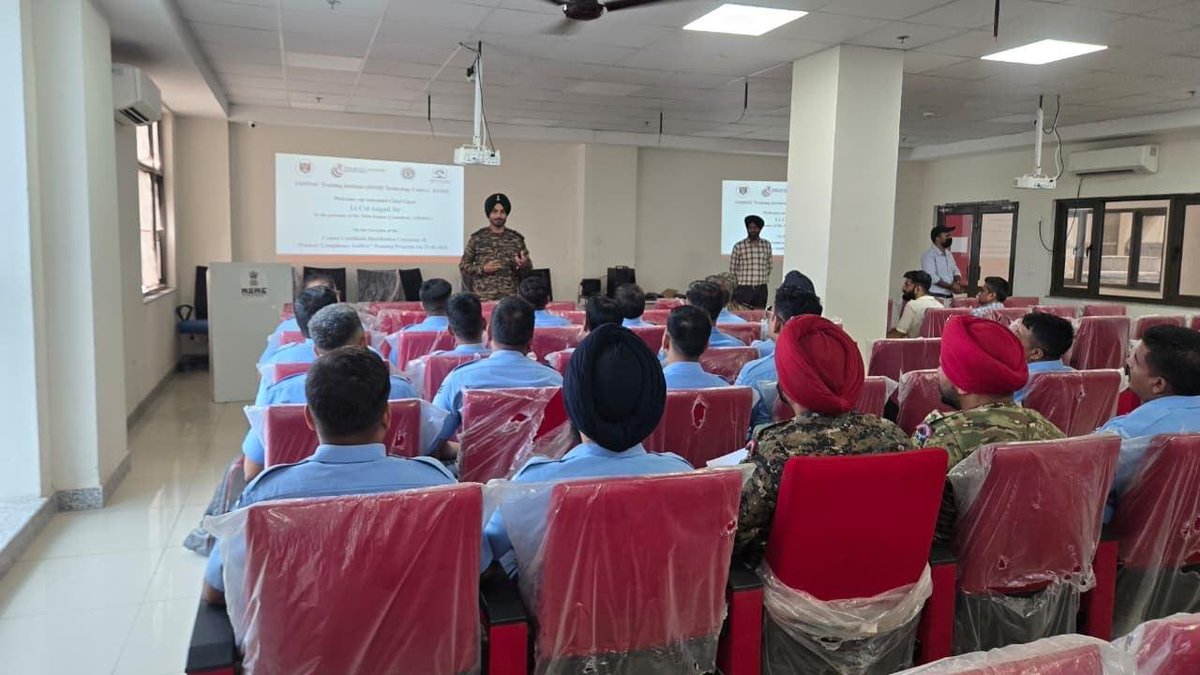 dgrIndia's tweet photo. @adgpi @indiannavy @IAF_MCC @AMHSSCIndia During the visit, the on-job training site was inspected to review the hands-on practical training being imparted to participants, reaffirming DGR's commitment to high-quality skill development and successful resettlement of Ex-Servicemen.
#NorthernComd_IA #RisingStarCorps https://t.co/akOHcoPTWD