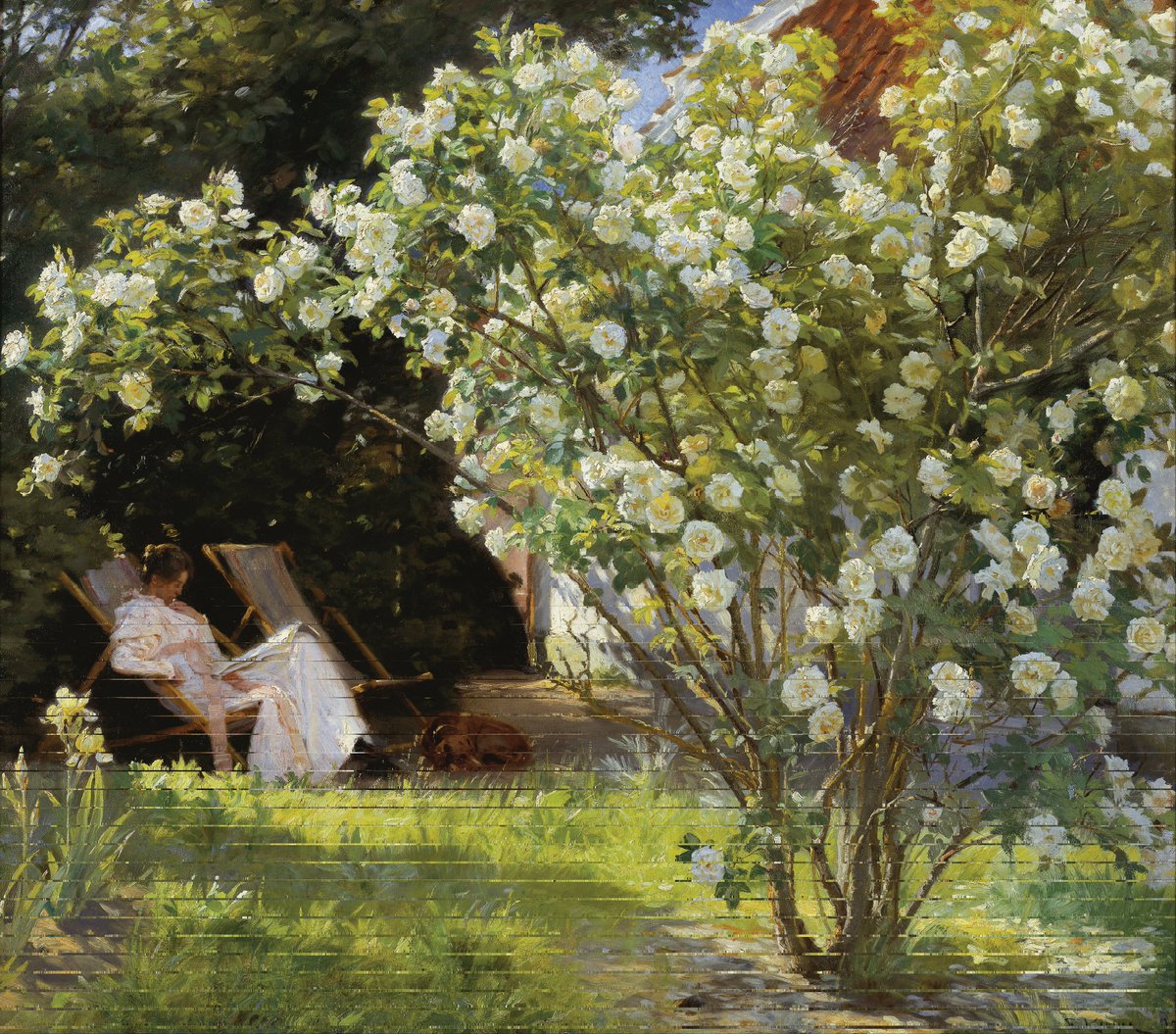 elemmiressoul's tweet photo. "Roses" (1893)
—Peder Severin Krøyer https://t.co/ECdDsIa6s0