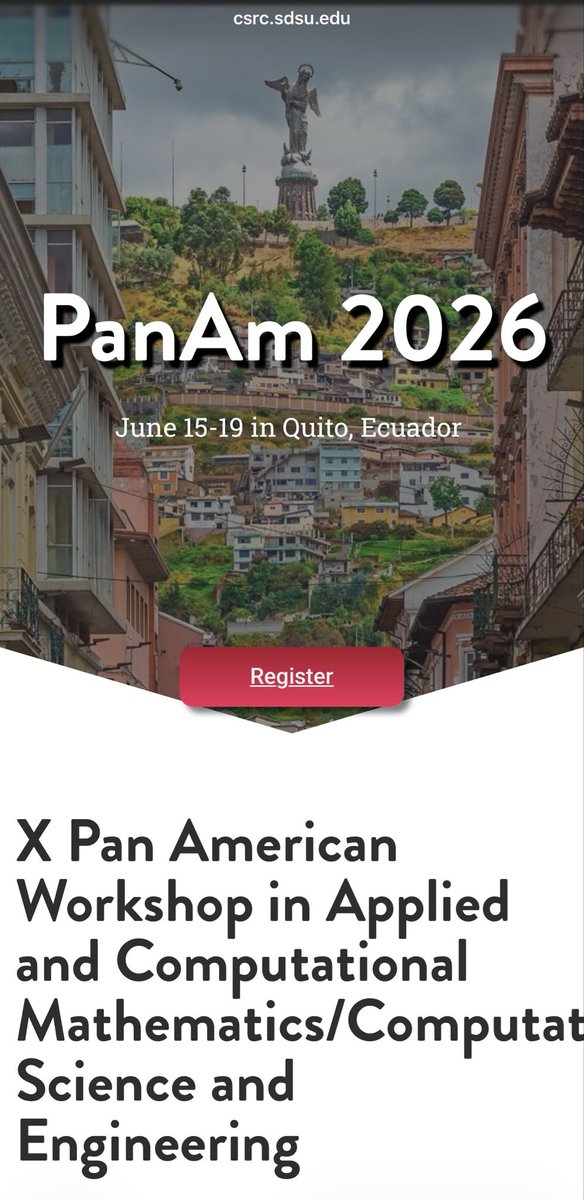 ModeMatEC's tweet photo. 📢 Los investigadores #ModeMat, @serendipias y @serubik, presentaron charlas plenarias en el X Pan American Workshop in Applied and Computational Mathematics y en el XVIII Encuentro de Matemáticas de la EPN.👏 Su participación fortalece el intercambio académico y la investigación https://t.co/AUiPfzoTko
