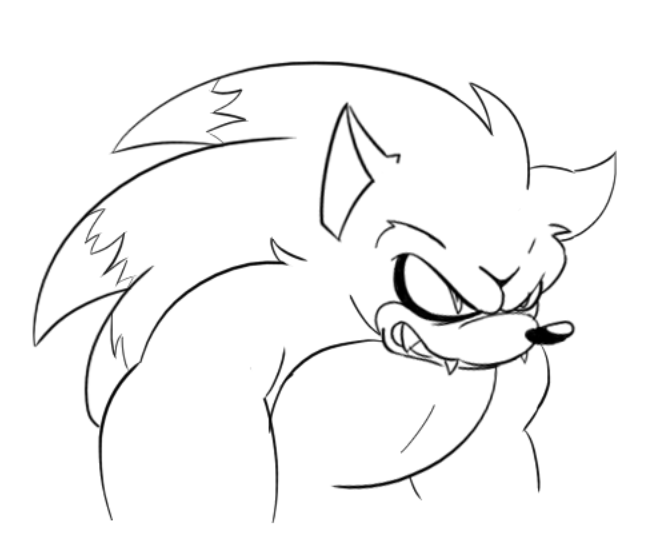 Jukobut3's tweet photo. Old Werehog doodle https://t.co/1GtRS1b8eX