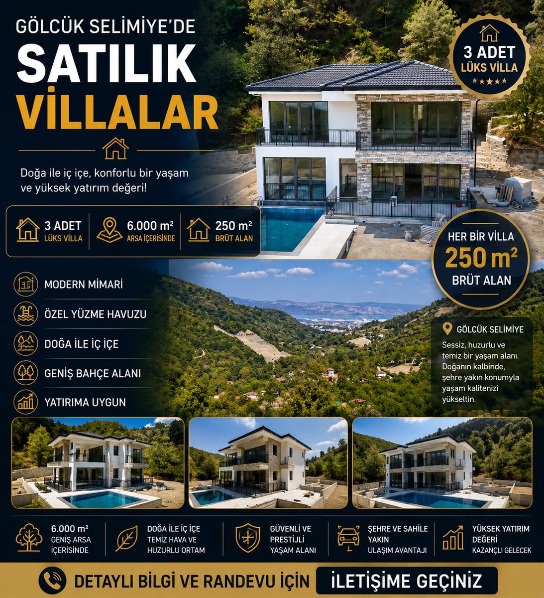 bentbent1970's tweet photo. kocaeli Gölcük selimiyede istanbula 45 dakika uzaklıkta kendi imalatım üç villa satılıktır. https://t.co/FgK9vp4aty