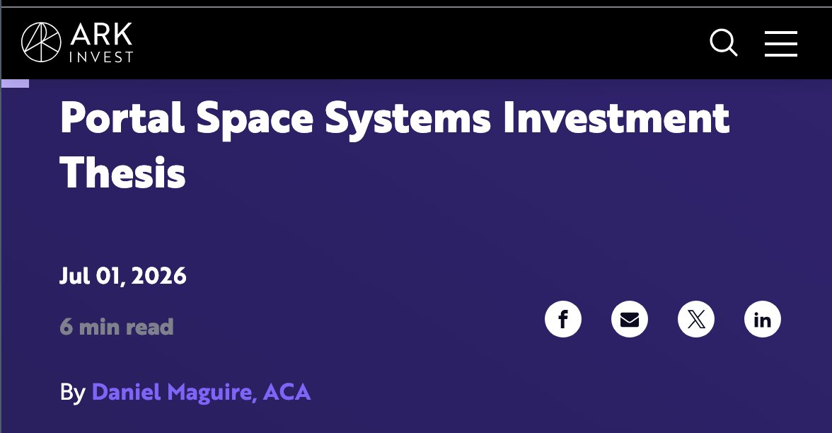 aaronburnett's tweet photo. What most people know about space tech is that reusability and scalability matter for cost reduction. SpaceX made this obvious. A vibrant space economy needs dramatic cost reduction across many areas.

What may be less obvious is that technology built for massive scalability and reusability aren't always maxing out capability or metrics. SpaceX's Raptor is a good example. It's an engine designed for maximum reusability, even though some other designs get better ISP, thrust, or whatever. In some ways, scalability and reusability are the only capabilities that matter, at least for this stage of the space economy.

Portal's builds space platforms targeted on this ethos. propulsion systems that can be relight by default thousands of times and can be optimized to tens of thousands. And with so few moving pieces they can be reliably and predictably scaled to thousands of systems.

Exceptional execution along this path unlocks net new capabilities and markets, similar to the way Falcon 9 unlocked global connecticity via Starlink and Starship is unlocking global intelligence via StarMind. 

SpaceX has solved access to space with massive reusability and scalability. Portal will solve movement in space (and the markets that come with it) with the same playbook. 

@DMaguireARK had a great write up on their Portal thesis here.

https://t.co/r2HwKYwrey