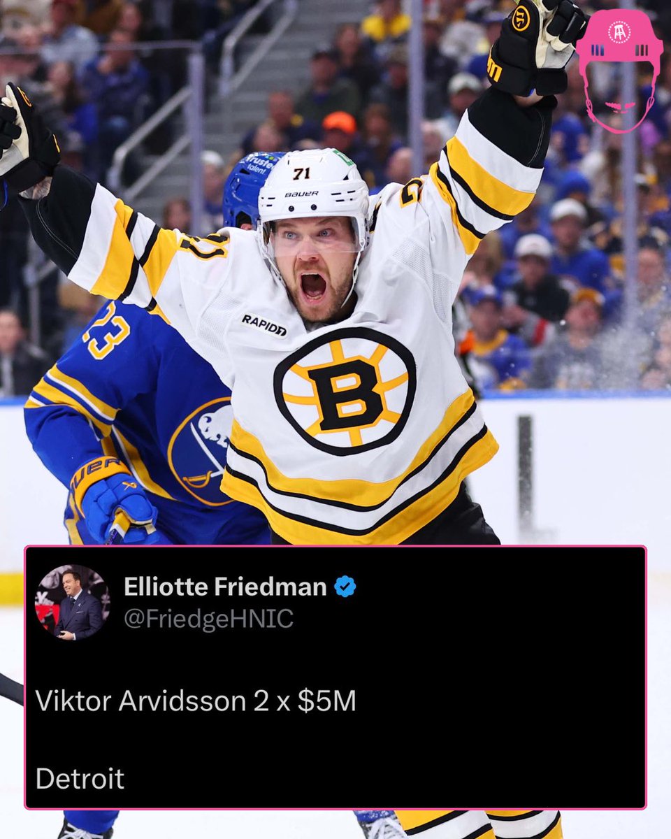 spittinchiclets's tweet photo. The Arvy Party is taking his talents to Hockeytown. https://t.co/KNTi8HpgzD