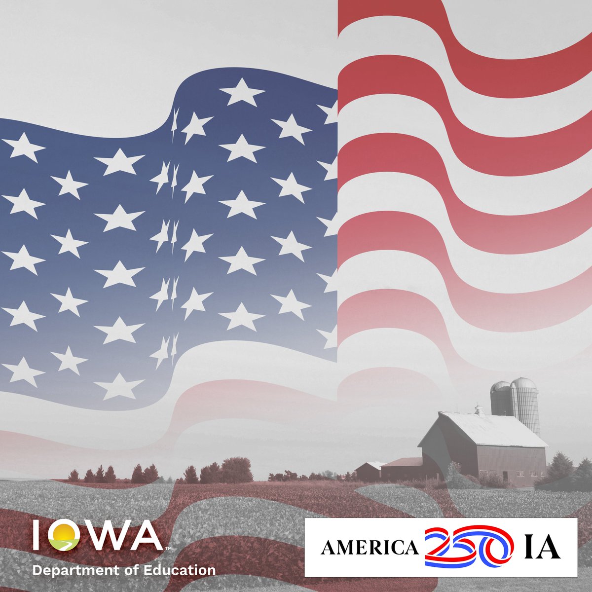 IADeptofEd's tweet photo. While Iowans celebrate #America250, Iowa’s State Capitol in Des Moines stands as a symbol of our state’s rich heritage and civic pride. Completed in 1886, it’s renowned as one of the nation’s most beautiful capitols, especially for its iconic 23-karat gold-leafed dome. #America250