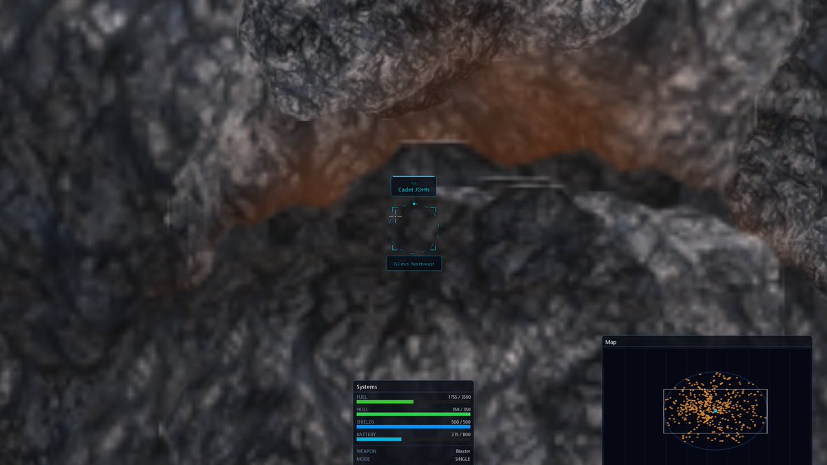 ConcentraStudio's tweet photo. So I told my asteroid spawner today to make a field. It did. Then Cadet John actually hit one of them... It spawned a galaxy.

He's still alive somewhere in there.

#gamedev #indiedev #bugoftheday https://t.co/CGlzcBQMQ5