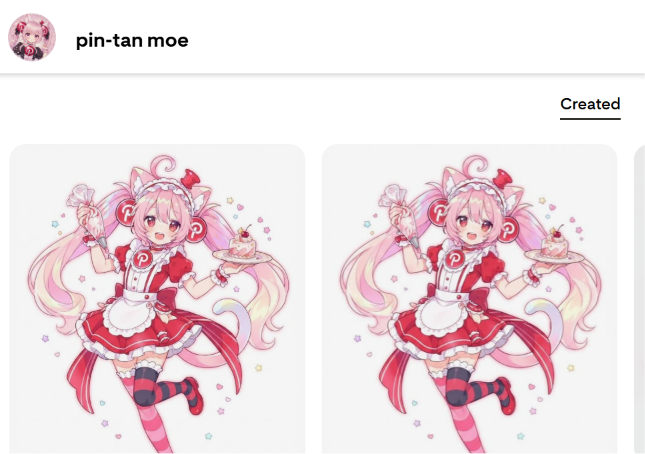 PinchanFandom's tweet photo. MFs are stealing the Pinterest Team's Pin-tan to replace Pinterest-chan. Ts alt is so dumb https://t.co/ovzfmat9O7