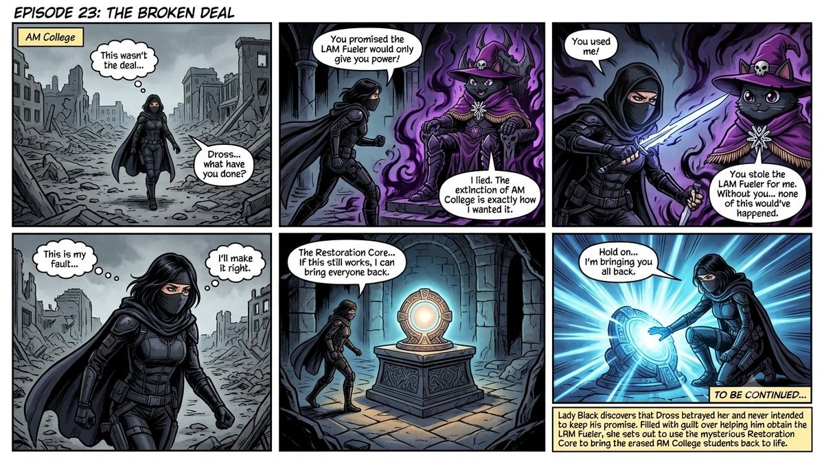 babyvamptriple8's tweet photo. Episode 23

The Broken Deal 
A comic for @ActionModelAI https://t.co/IGIAs628r3