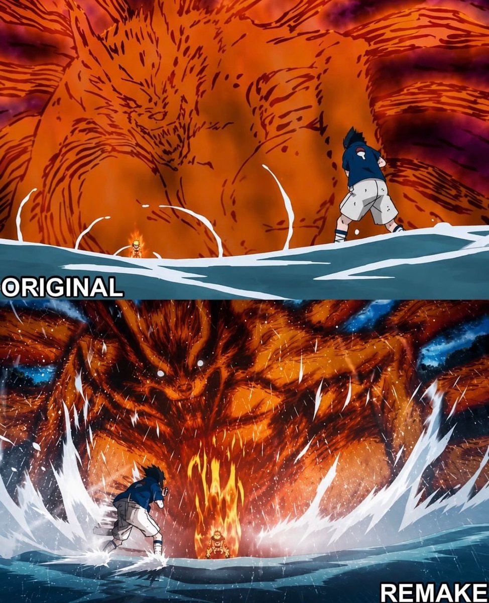 animeposts's tweet photo. Original vs Remake https://t.co/fV3CWABRXI