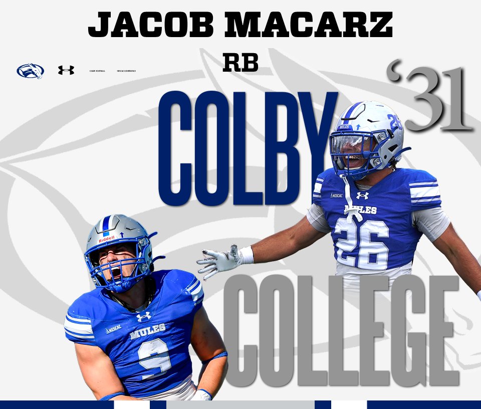 JacobMacarz's tweet photo. #AGTG after a great phone call with @Coach_Hobbins, i am blessed to receive my 1st college offer!!! GO MULESS! @ColbyCoachCos @BallCoachC @Coach_Mella @CAcatsFB1794 @NE6FB_Recruits https://t.co/NzzWPRkoEb