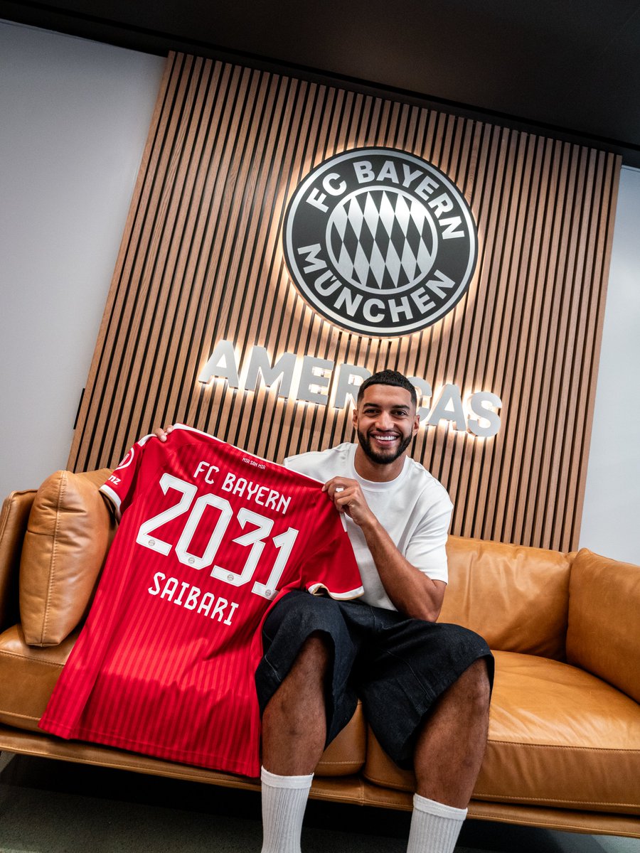 FCBayern's tweet photo. ✨ 𝐍𝐮𝐦𝐦𝐞𝐫 𝟑𝟒 𝐛𝐢𝐬 𝟐𝟎𝟑𝟏 ✨

Warum Ismael Saibari die Rückennummer 34 gewählt hat: https://t.co/Ya0mW5ftgp https://t.co/U4BEnO4v9c