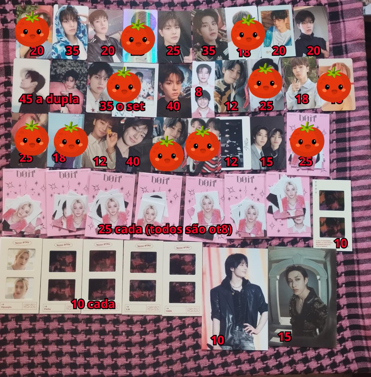 glowskz's tweet photo. VENDA / VENDO 

- Valores na imagem + 14 de frete 
- Todos em mãos 
- Pagamento até 08/07 ou 07/07 no crédito com taxas 
- +700 feedbacks no fixado 

só comentar se quiser algo. se me chamar no privado, por favor, me avise nos comentários que mandou mensagem. https://t.co/xiw76xMquI