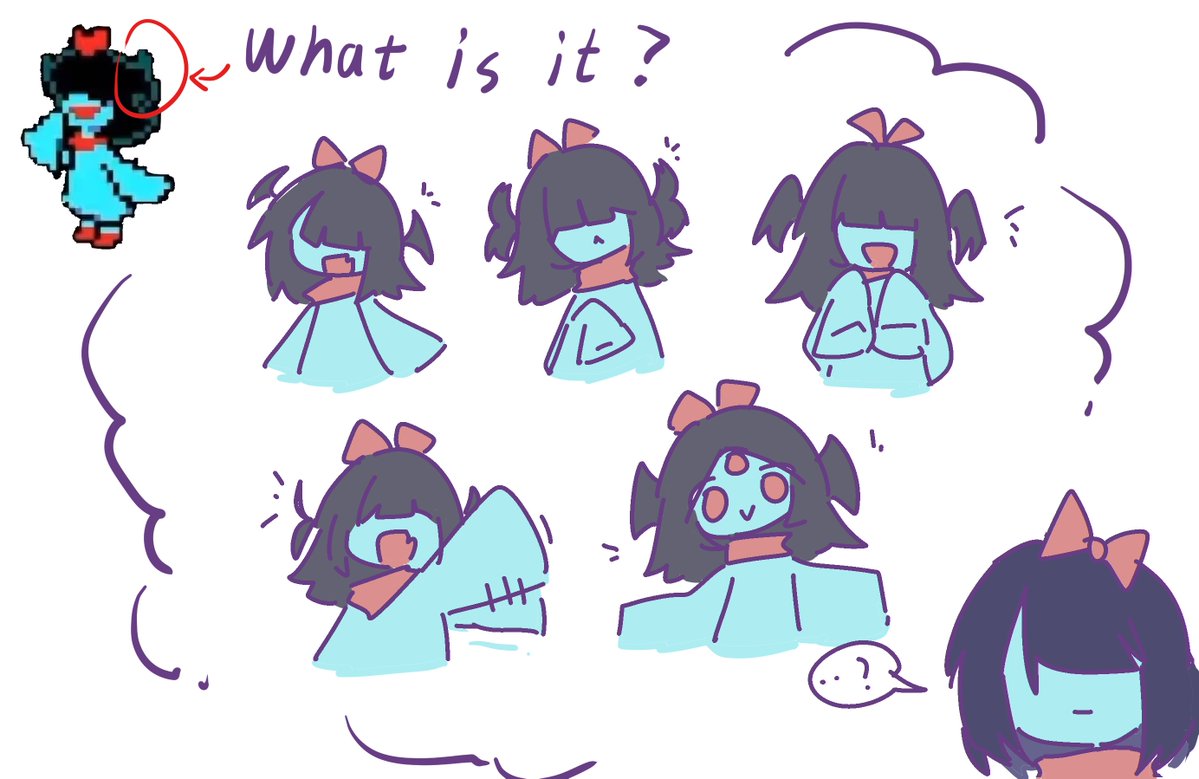 Nd1079357283's tweet photo. So is this a braid？
#deltarune https://t.co/1pDmnZNpDD