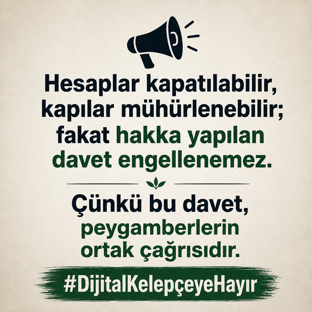 veysiugurlu34's tweet photo. #DijitalKelepçeyeHayır https://t.co/Ow13AivYgt