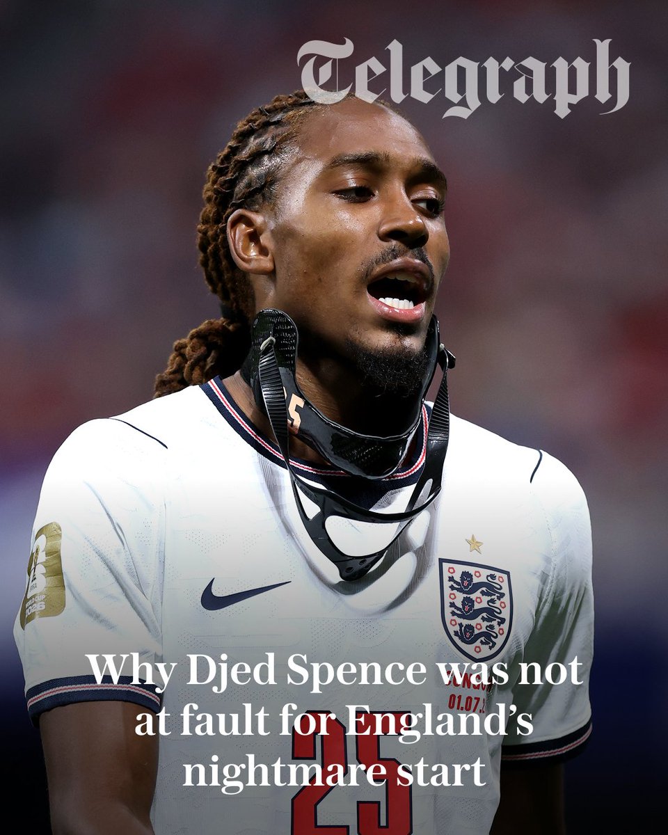 TeleFootball's tweet photo. A litany of errors led to England going behind...

Error one: Madueke does not track back
Error two: Centre-backs too far over
Error three: Spence drawn in
Error four: Pickford at near post
Error five: England shorn of right-sided options

Telegraph Sport breaks down the mistakes that led to England conceding ⬇️
https://t.co/QwiIYSGkLO